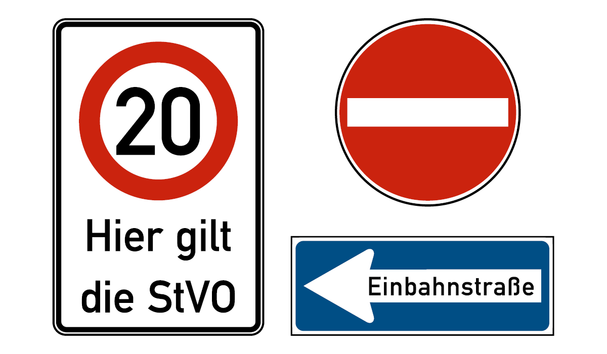 Erfahren Sie hier mehr über Verkehrszeichen.